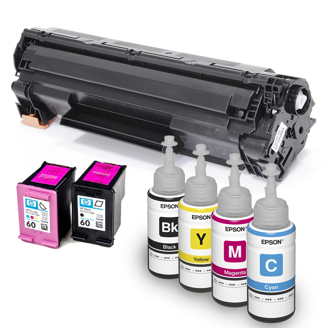 Suprimentos de impressão como toner e cartuchos